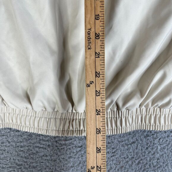 VTG Polo Ralph Lauren Jacket Large Tan Full Up Plaid Lined Bi Swing Windbreaker - Picture 11 of 13